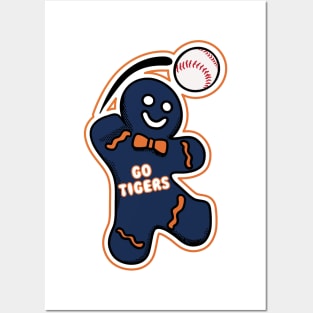 Detroit Tigers Gingerbread Man Posters and Art